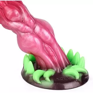 Dragon Dildo Sex Toy for Women Silicone Monster Dildo, Luminous Prostate Anal Dildo for Men with Strong Suction Cup Glow in The