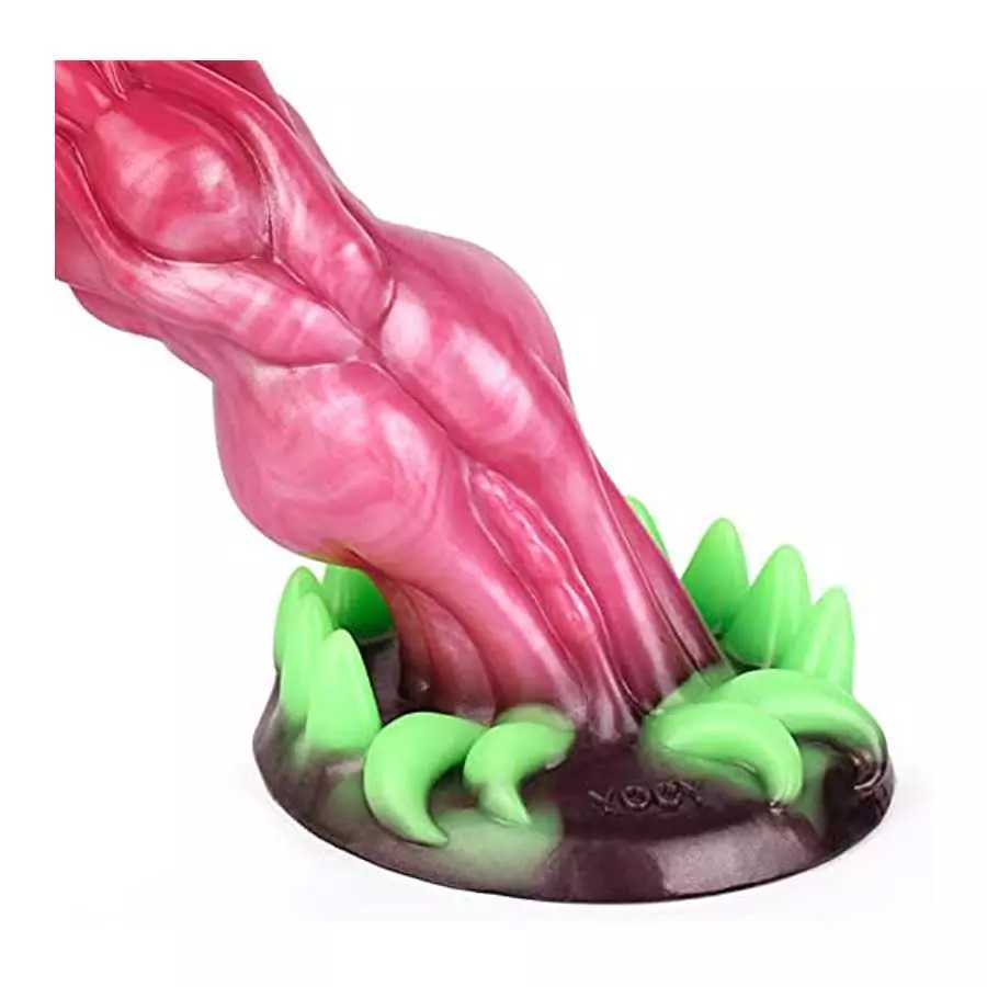 Dragon Dildo Sex Toy for Women Silicone Monster Dildo, Luminous Prostate Anal Dildo for Men with Strong Suction Cup Glow in The