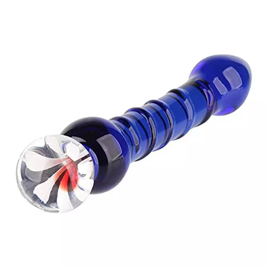CCHW Glass Dildo Anal Sex Toy, Flower Design Crystal Glass Dildo Anal Thrusting Penis Wand Female Masturbation Penis Stick Spira CCHW Glass Dildo Anal Sex Toy, Flower Design Crystal Glass Dildo Anal Thrusting Penis Wand Female Masturbation Penis Stick Spira