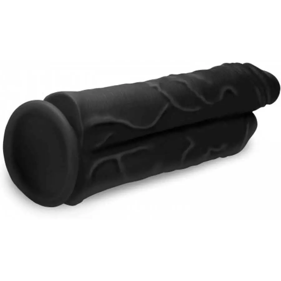 The Forearm 13 Inch Dildo with Suction Base Flesh (Black, Double 10 Inch)