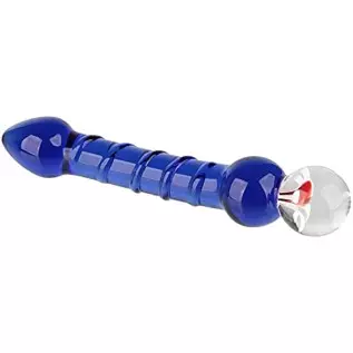 CCHW Glass Dildo Anal Sex Toy, Flower Design Crystal Glass Dildo Anal Thrusting Penis Wand Female Masturbation Penis Stick Spira CCHW Glass Dildo Anal Sex Toy, Flower Design Crystal Glass Dildo Anal Thrusting Penis Wand Female Masturbation Penis Stick Spira