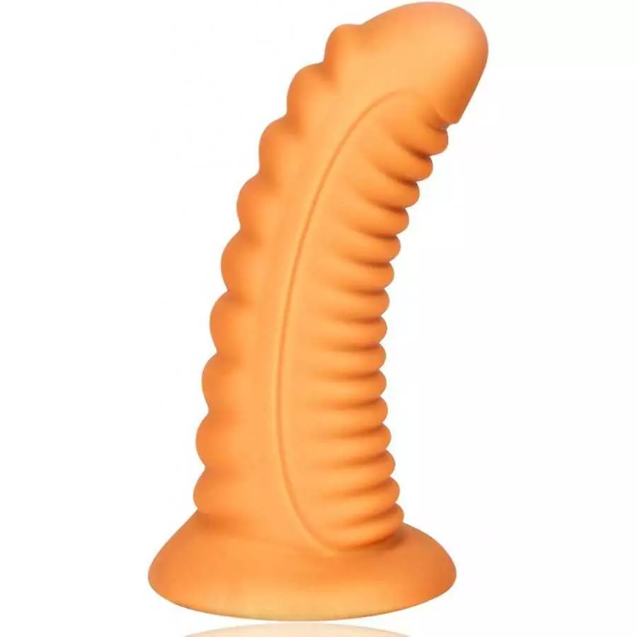 Realistic Dildo for Women Silicone Thread Thick Anal Plug with Strong Suction Cup Sex Factory (L)