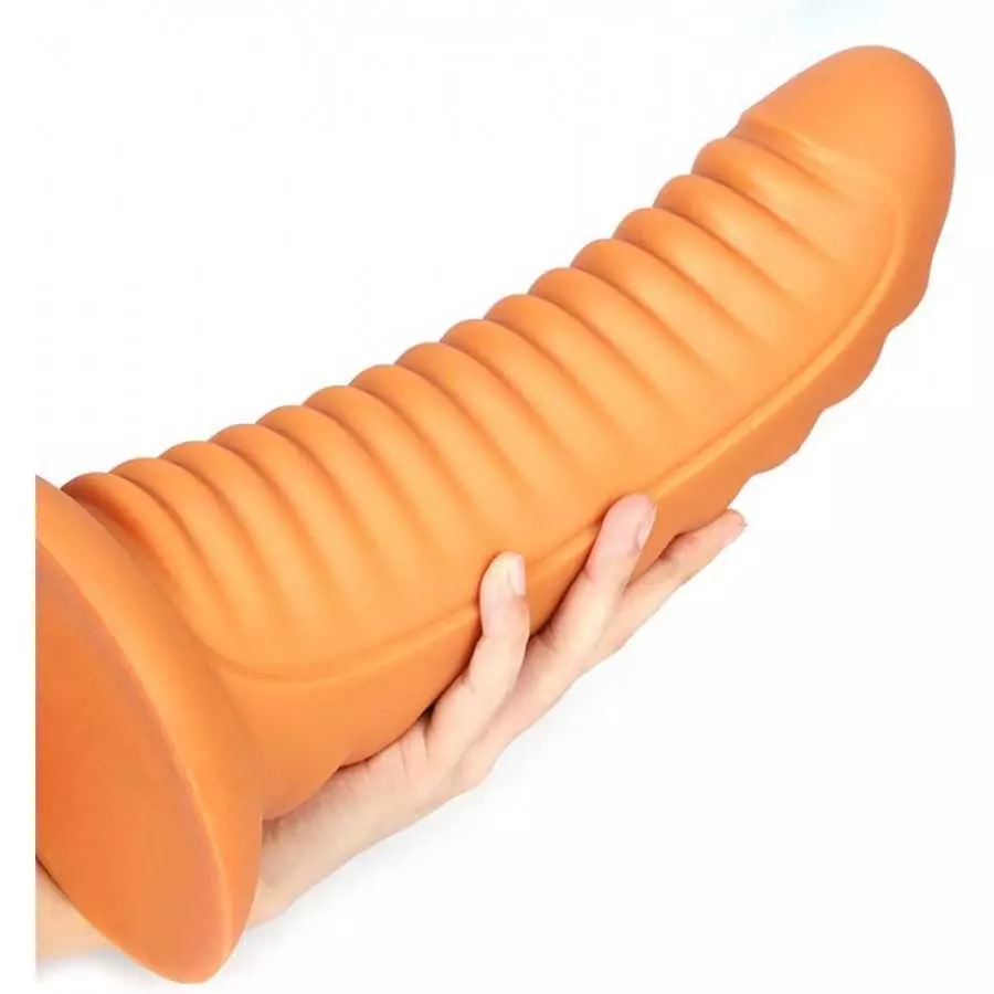 Realistic Dildo for Women Silicone Thread Thick Anal Plug with Strong Suction Cup Sex Factory (L)