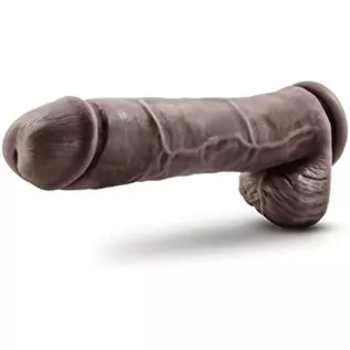Blush Au Naturel 11.5 Inch Sensa Feel Dual Density Dildo - Ultra Soft Realistic 2.5 Inch Thick Fat Large Sex Toy - Flexishaft fo
