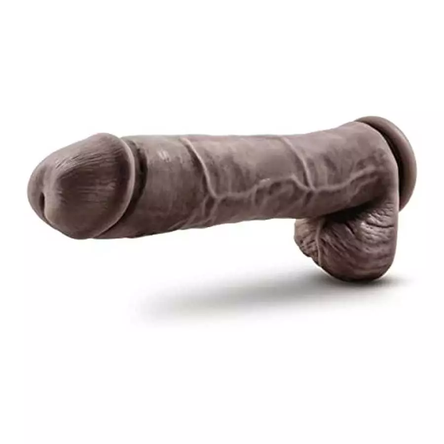 Blush Au Naturel 11.5 Inch Sensa Feel Dual Density Dildo - Ultra Soft Realistic 2.5 Inch Thick Fat Large Sex Toy - Flexishaft fo