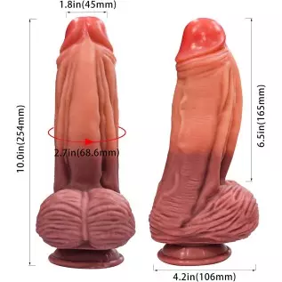10 Inch Monster Silicone Realistic Dildo with Suction Cup- Big Dildo with Dual Density, Giant Thick Dildo Adult Sex Toy, Large S