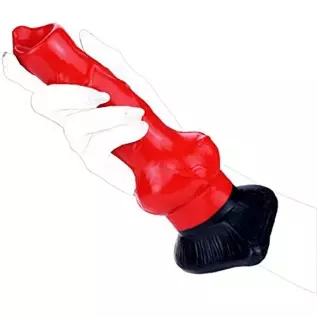 Dog Dildo, Realistic Wolf Suction Cup Dildo 7.6inch Silicone Animal Dildo Anal Plug Toys with Knot for Beginners Women Men and C