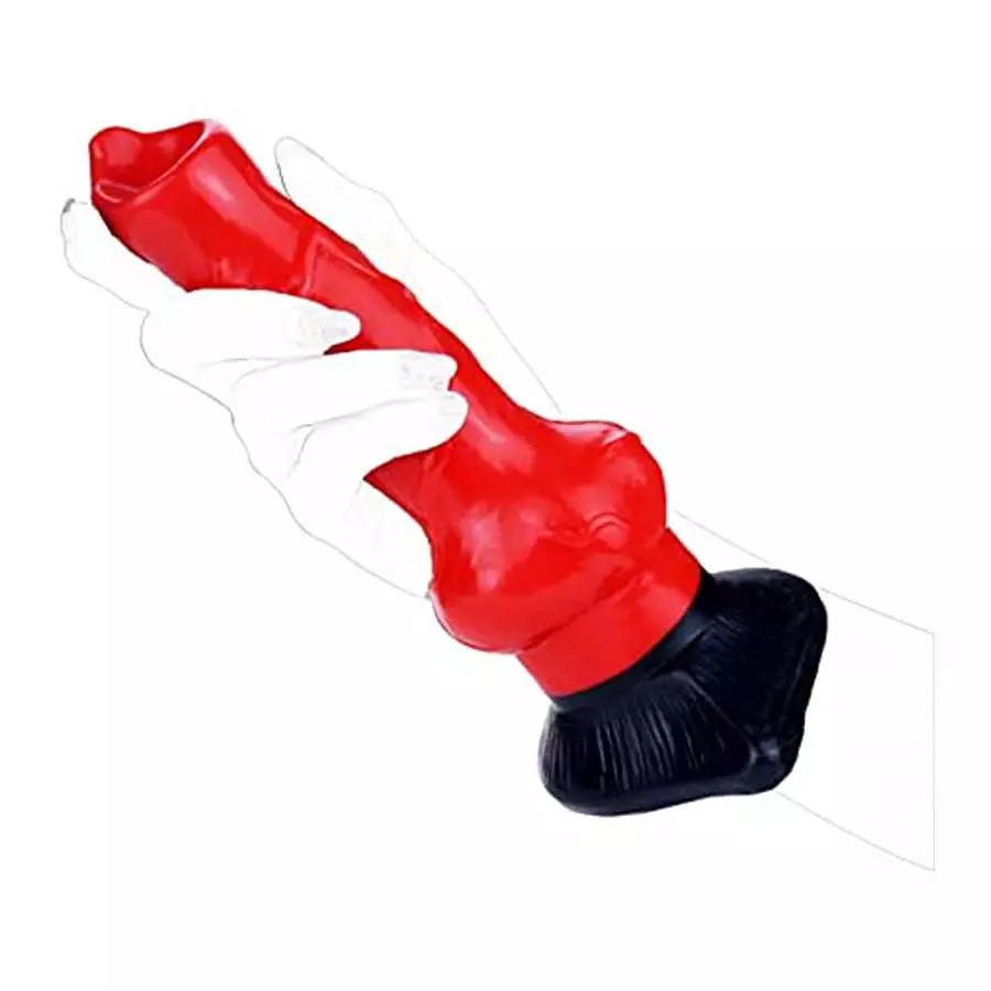 Dog Dildo, Realistic Wolf Suction Cup Dildo 7.6inch Silicone Animal Dildo Anal Plug Toys with Knot for Beginners Women Men and C