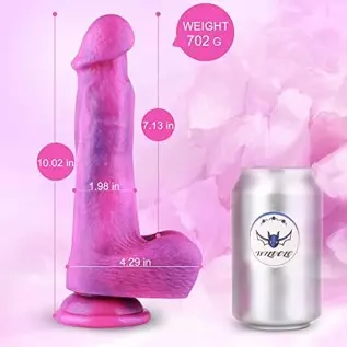 Glitter Dildo, Monster Dildos, Huge Vibrating Soft Dildo, Fantasy Lifelike Silicone Penis