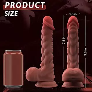 Thrusting Dildo Vibrator Sex Toy for Women, UIEICO 9.8" Realistic Thick Dildo with 7 Thrusting Modes & Strong Suction Cup Muscle Thrusting Dildo Vibrator Sex Toy for Women, UIEICO 9.8" Realistic Thick Dildo with 7 Thrusting Modes & Strong Suction Cup Muscle