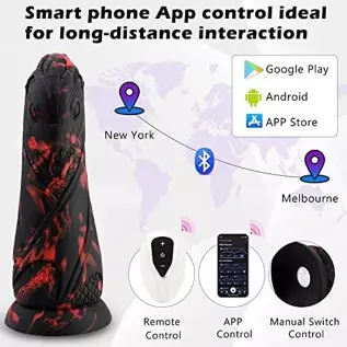 Dragon Dildo for Machine, Huge Soft Dildos with Remote Control for Female, Fantasy Strap On Long Dildo for Women Dragon Dildo for Machine, Huge Soft Dildos with Remote Control for Female, Fantasy Strap On Long Dildo for Women
