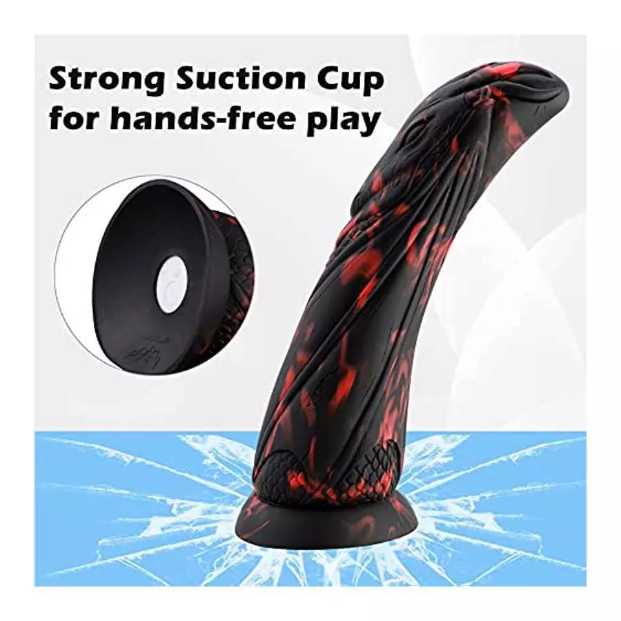 Dragon Dildo for Machine, Huge Soft Dildos with Remote Control for Female, Fantasy Strap On Long Dildo for Women