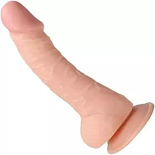 Realistic Dildo for Beginners Lifelike Huge Silicone Dildo, with Strong Suction Cup for Hands-Free Play, Realistic Penis for G-S