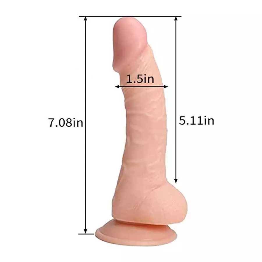 Realistic Dildo for Beginners Lifelike Huge Silicone Dildo, with Strong Suction Cup for Hands-Free Play, Realistic Penis for G-S