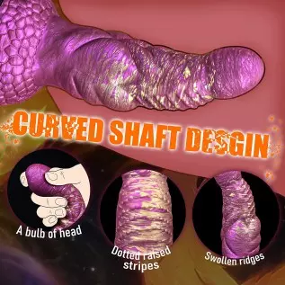 7.1in Realistic Dildo Silicone G-spot Dildo with Strong Suction Cup for Hands-Free Play, Fantasy Anal Plug Monster Dragon Penis