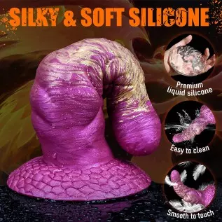 7.1in Realistic Dildo Silicone G-spot Dildo with Strong Suction Cup for Hands-Free Play, Fantasy Anal Plug Monster Dragon Penis