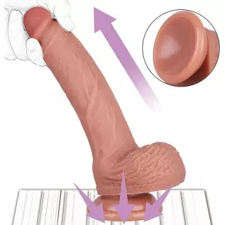 Realistic Silicone Dildo, Soft Lifelike Adult Sex Toy with Strong Suction Cup for Hands-Free Play, Can be Use for Vagina G-spot
