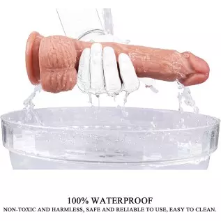 Realistic Silicone Dildo, Soft Lifelike Adult Sex Toy with Strong Suction Cup for Hands-Free Play, Can be Use for Vagina G-spot
