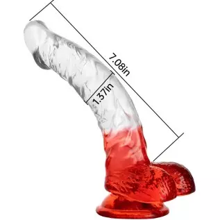 FST Realistic Dildo Curved Shaft G-spot Stimulation Penis with Strong Suction Cup Testis and Veins Design for Sensitive Point Se