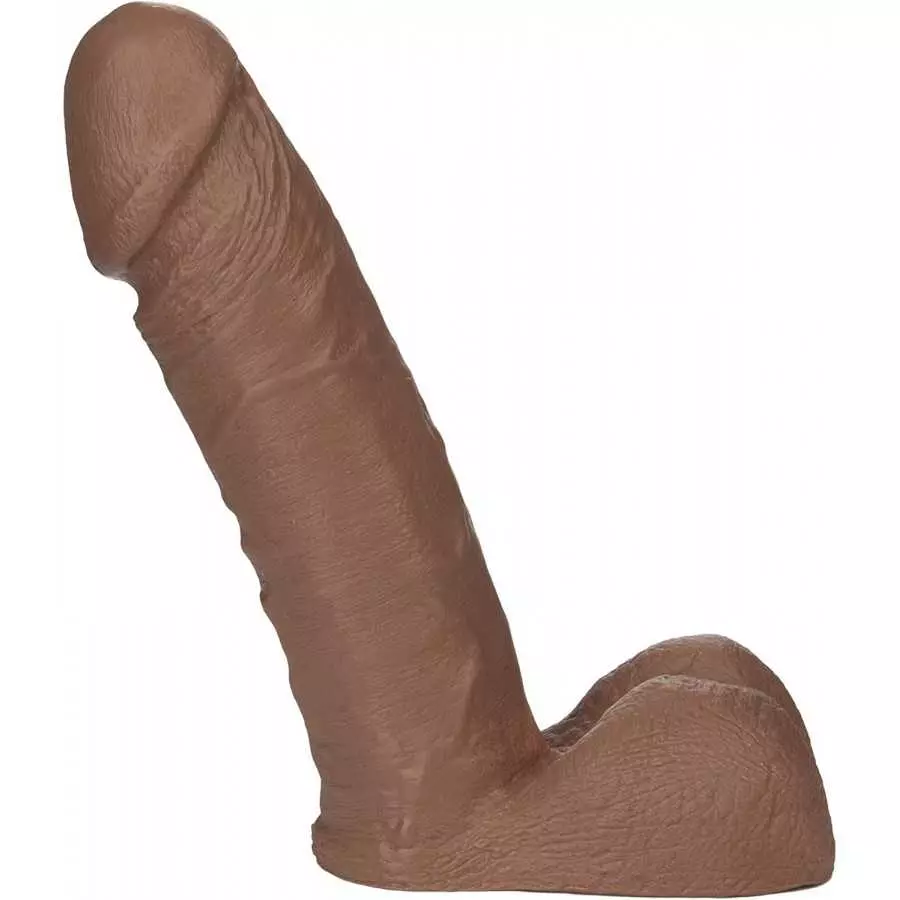 Doc Johnson Vac-U-Lock - The Realistic Cock - 8 Inch - F-Machine and Harness Compatible Dildo - Chocolate Doc Johnson Vac-U-Lock - The Realistic Cock - 8 Inch - F-Machine and Harness Compatible Dildo - Chocolate