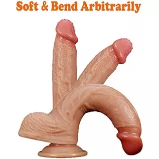9 Inch Realistic Dildo,Large Silicone Dildos for Beginners,with Strong Suction Cup for Hands-Free Play,Classic Realistic Penis S