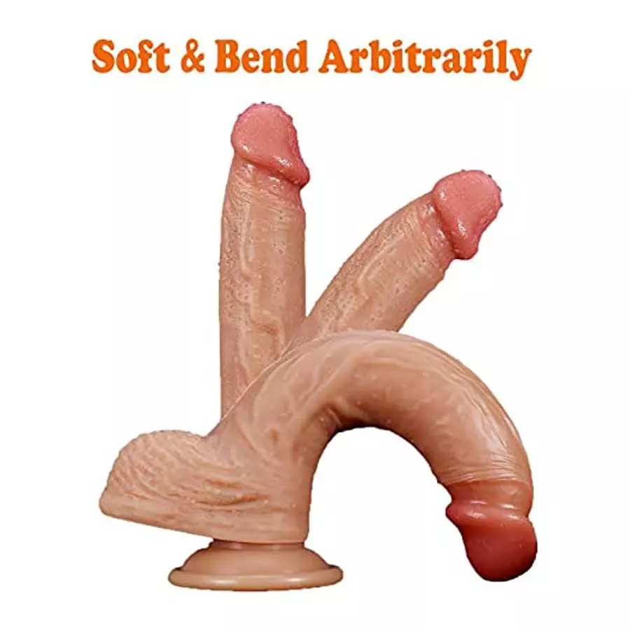 9 Inch Realistic Dildo,Large Silicone Dildos for Beginners,with Strong Suction Cup for Hands-Free Play,Classic Realistic Penis S