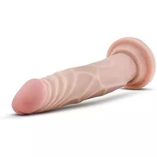 Eden - 7 Inch Realistic 1.35" Slim Dildo - Sturdy Strap On Compatible Suction Cup For Hands Free Play - Great For Pegging - Soft Eden - 7 Inch Realistic 1.35" Slim Dildo - Sturdy Strap On Compatible Suction Cup For Hands Free Play - Great For Pegging - Soft