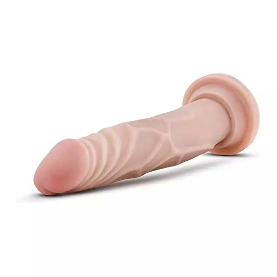 Eden - 7 Inch Realistic 1.35" Slim Dildo - Sturdy Strap On Compatible Suction Cup For Hands Free Play - Great For Pegging - Soft