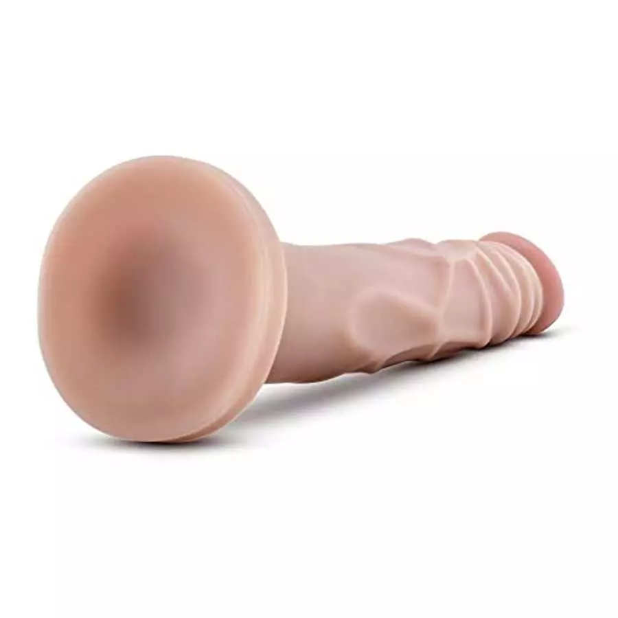 Eden - 7 Inch Realistic 1.35" Slim Dildo - Sturdy Strap On Compatible Suction Cup For Hands Free Play - Great For Pegging - Soft