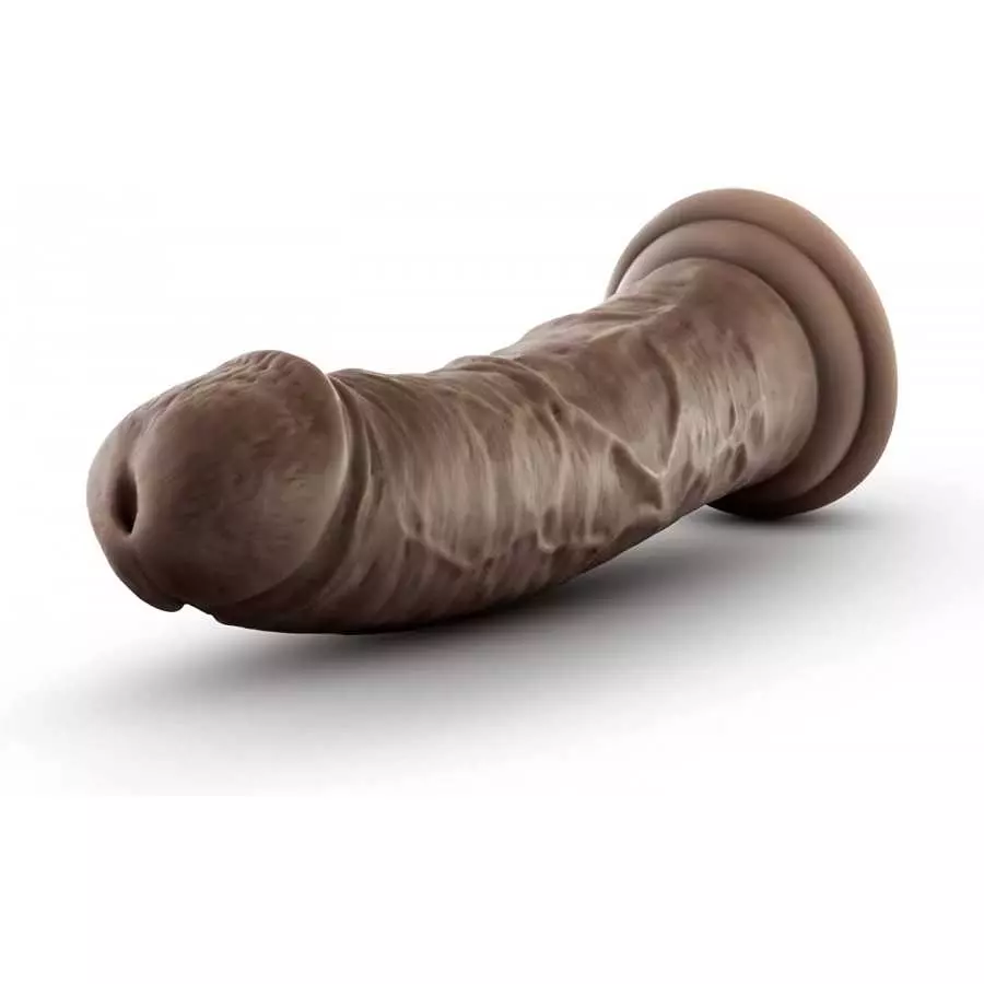 Dr. Skin Glide 8 Inch Self Lubricating Dildo Suction Cup Harness Compatible Body Safe Realistic Look and Feel Sex Toy for Her Hi