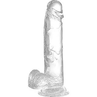 Realistic Thrusting Dildo Vibrator, 8.3'' Liquid Silione Telescopic Penis with Strong Suction Cup for G-spot Clitoral Anal Stimu