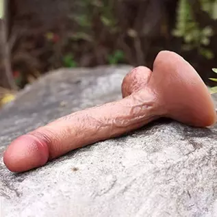 8.93 Inch Realistic Huge Dildo, Lifelike Heatable Flexible Penis, Female Masturbator Manual Thrusting Dildo, Silicone Dildos Adu