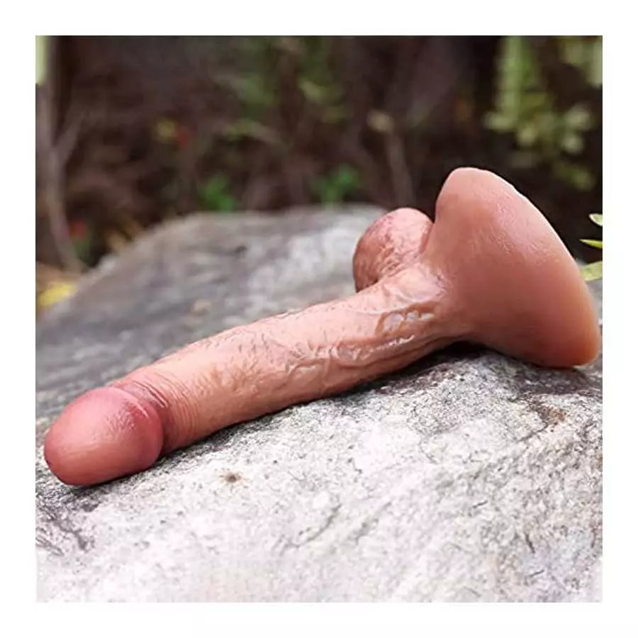 8.93 Inch Realistic Huge Dildo, Lifelike Heatable Flexible Penis, Female Masturbator Manual Thrusting Dildo, Silicone Dildos Adu