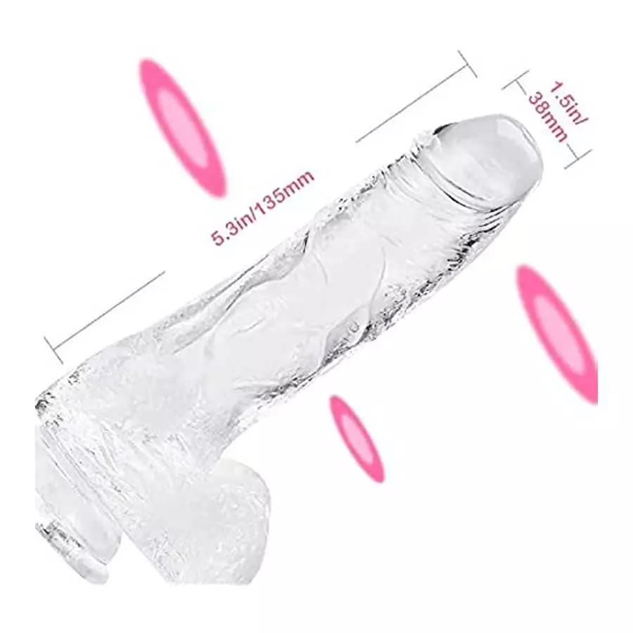 Realistic Thrusting Dildo Vibrator, 8.3'' Liquid Silione Telescopic Penis with Strong Suction Cup for G-spot Clitoral Anal Stimu