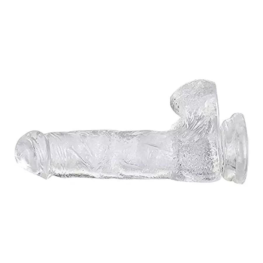 Realistic Thrusting Dildo Vibrator, 8.3'' Liquid Silione Telescopic Penis with Strong Suction Cup for G-spot Clitoral Anal Stimu