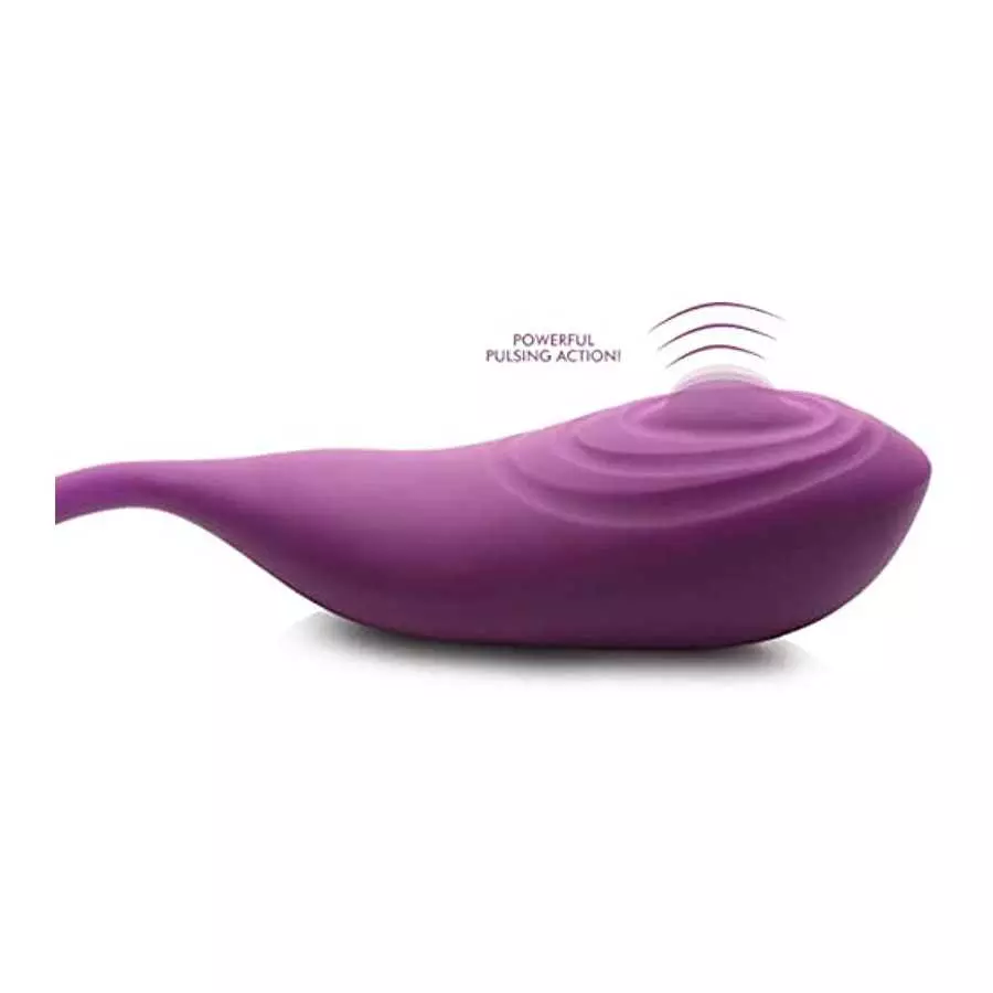 Inmi Slim Pulse 7X Pulsating Silicone Clit Stimulator and Vibrating Egg