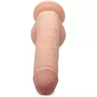 XR PLAY HARD 11 Inch Ultra Real Dual Layer Suction Cup Dildo Without Balls, Skin Color, Flesh