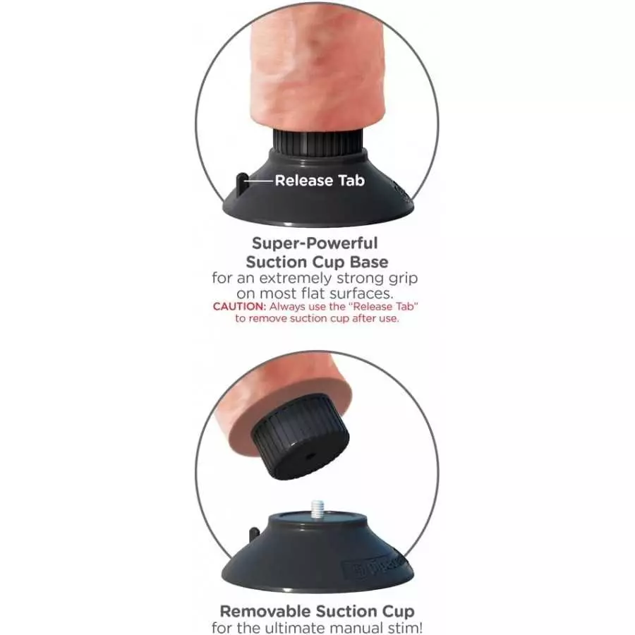 Pipedream Products King Cock 9 Inch Vibrating Cock with Balls, Black