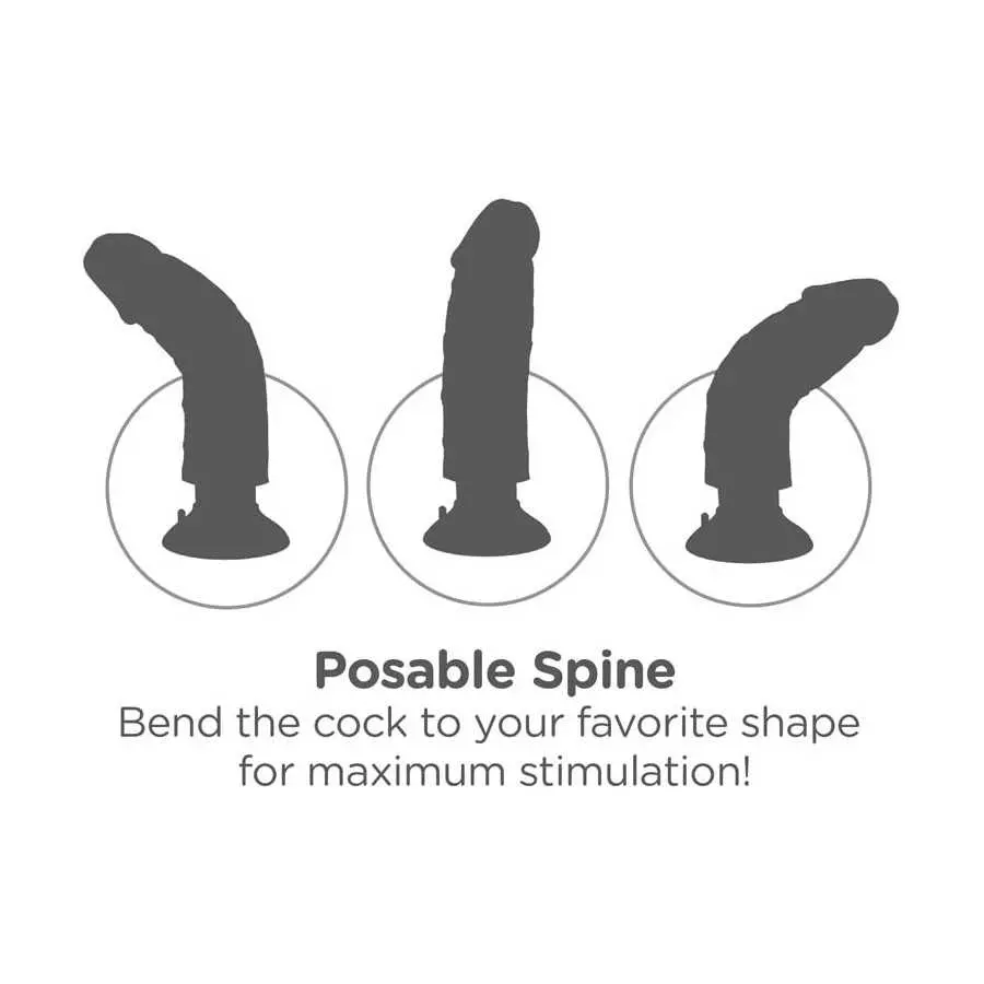 Pipedream Products King Cock 9 Inch Vibrating Cock with Balls, Black