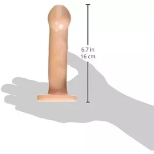 Trinity Vibes Beginner 6.5 Inch Dildo with Suction Cup, Flesh (AB994) Trinity Vibes Beginner 6.5 Inch Dildo with Suction Cup, Flesh (AB994)