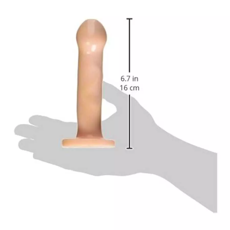 Trinity Vibes Beginner 6.5 Inch Dildo with Suction Cup, Flesh (AB994)