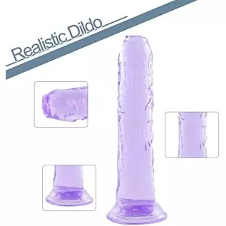 7.9 in Realistic Dildo,Purple Dildo with Strong Suction Cup for Hands-Free Play,Sex Toy for Women 7.9 in Realistic Dildo,Purple Dildo with Strong Suction Cup for Hands-Free Play,Sex Toy for Women