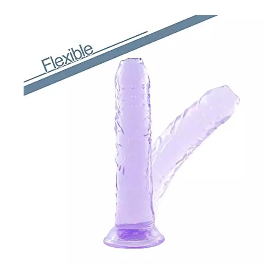 7.9 in Realistic Dildo,Purple Dildo with Strong Suction Cup for Hands-Free Play,Sex Toy for Women