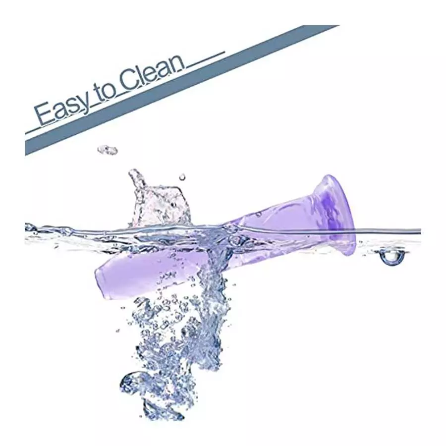 7.9 in Realistic Dildo,Purple Dildo with Strong Suction Cup for Hands-Free Play,Sex Toy for Women