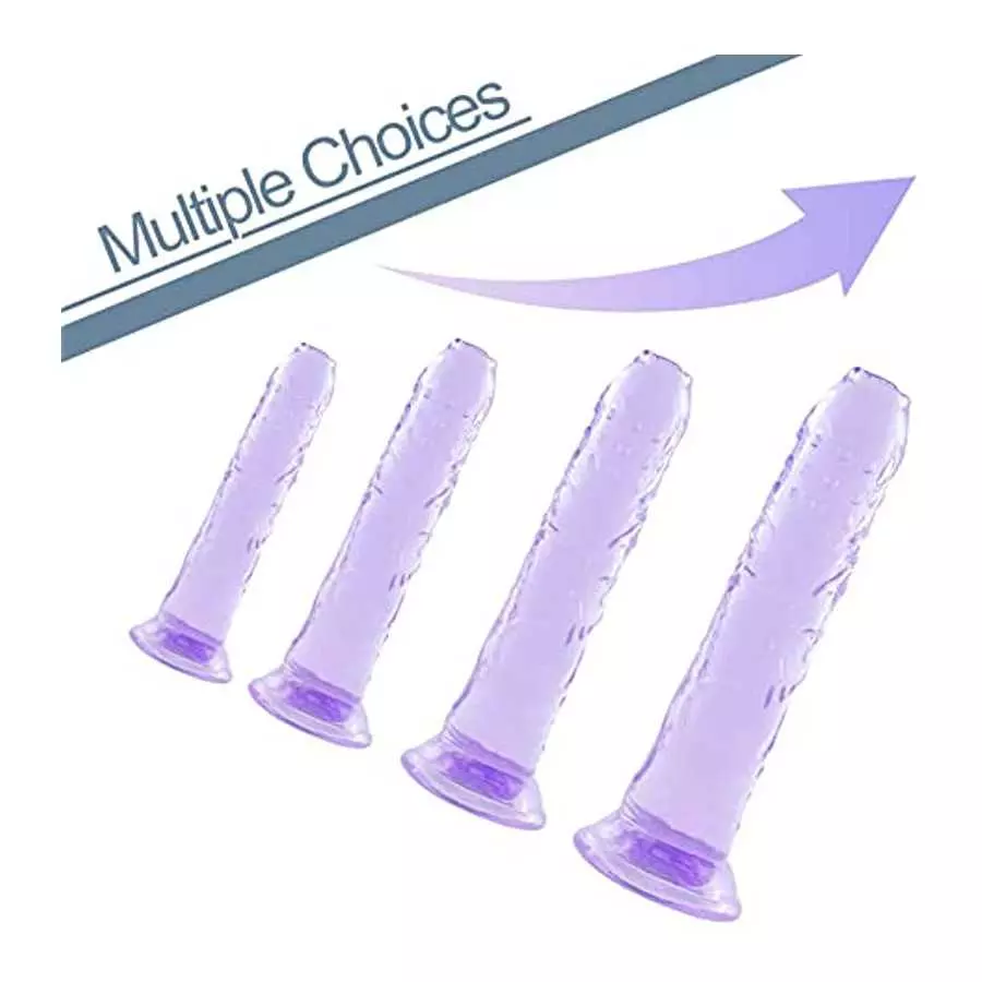 7.9 in Realistic Dildo,Purple Dildo with Strong Suction Cup for Hands-Free Play,Sex Toy for Women