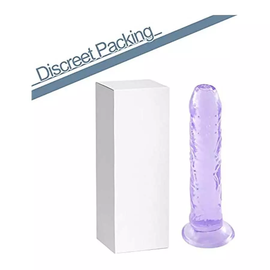 7.9 in Realistic Dildo,Purple Dildo with Strong Suction Cup for Hands-Free Play,Sex Toy for Women