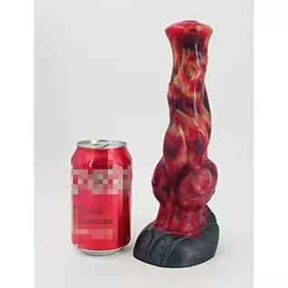 Realistic Thick Horse Dildo with Suction Cup, 9.5 inch Large Dragon Black Silicone Anal Butt Plug Adult Toys Dildo for Women and