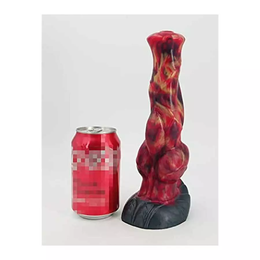 Realistic Thick Horse Dildo with Suction Cup, 9.5 inch Large Dragon Black Silicone Anal Butt Plug Adult Toys Dildo for Women and