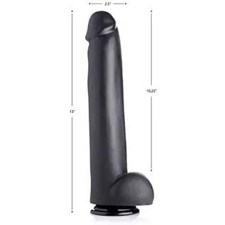 The Master Suction Cup Dildo - Black The Master Suction Cup Dildo - Black