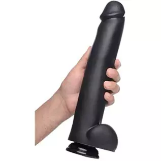 The Master Suction Cup Dildo - Black The Master Suction Cup Dildo - Black